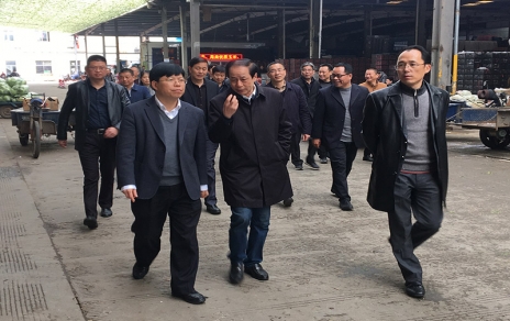 2017年3月16日下午，嘉興市委常委、常務(wù)副市長(zhǎng)樓建明帶領(lǐng)市級(jí)相關(guān)部門(mén)負(fù)責(zé)人視察嘉興蔬菜批發(fā)市場(chǎng)