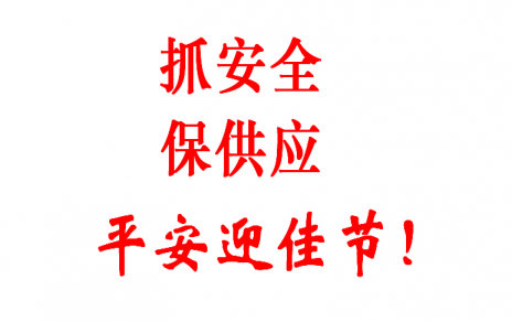 查隱患 促安全 保供應 賀新春！